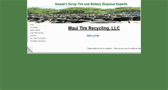Desktop Screenshot of mauitirerecycling.com